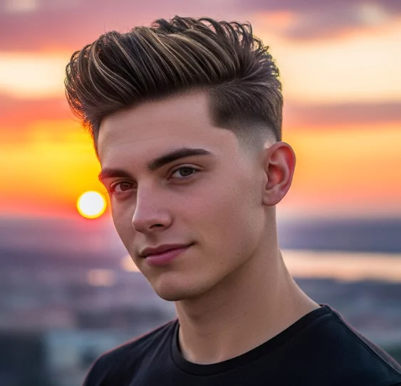Extended Blowout Taper
blowout men's hairstyle
Blowout taper
