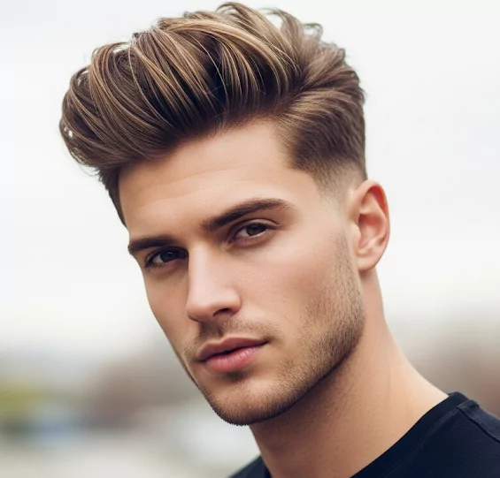 Blowout Taper Fluffy Hair
black men's blowout hairstyle
blowout taper textured fringe